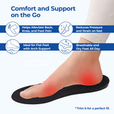 Dr Foot black insoles - Perfect for gym shoes